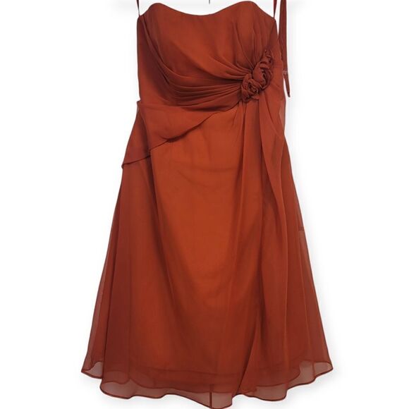 Impression BRIDAL formal rust dress, size 14 - Picture 3 of 13